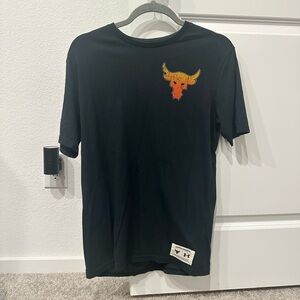 Under Armour Black Tee with Orange Bull Graphic